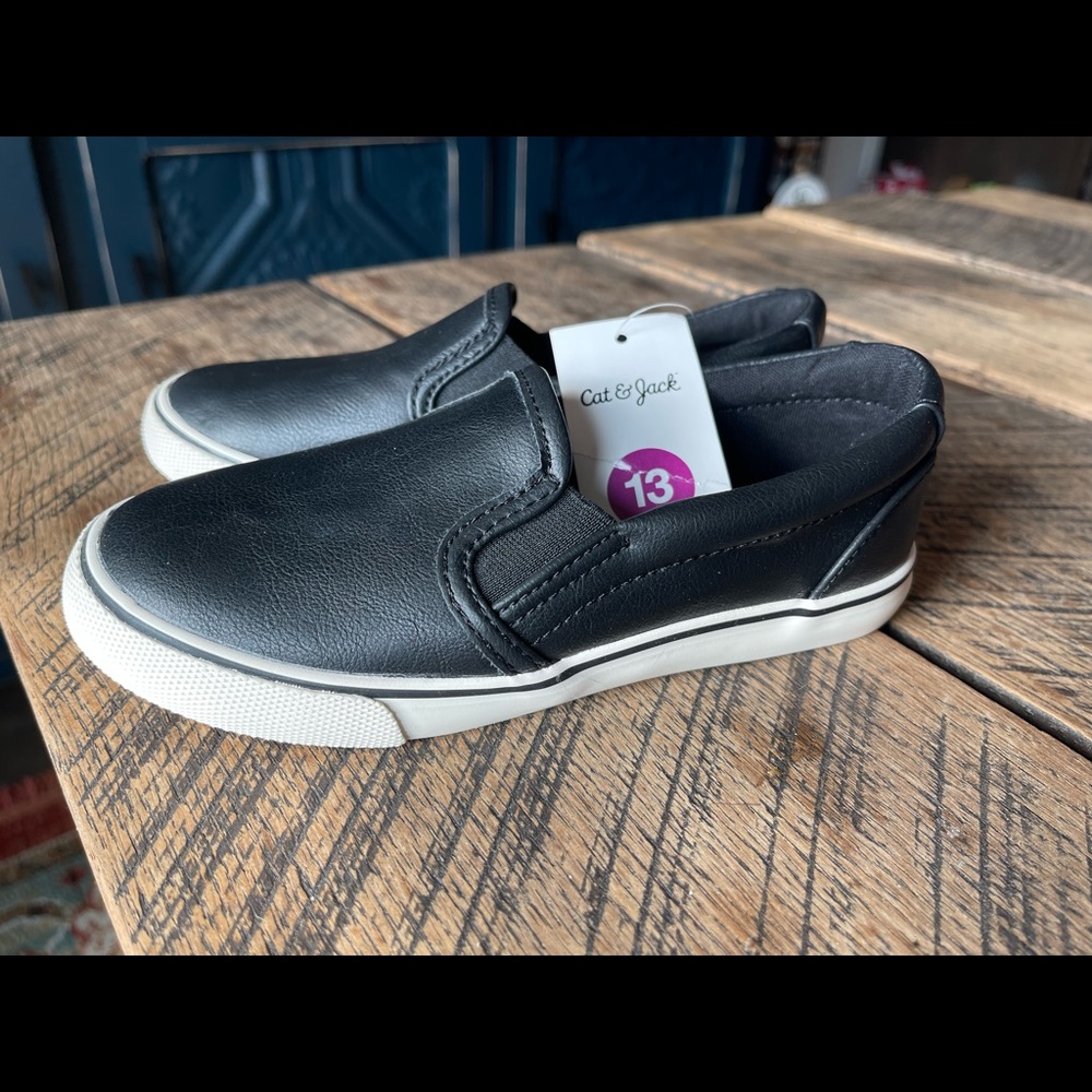 Black. New with tags. Cat &Jack kids shoes